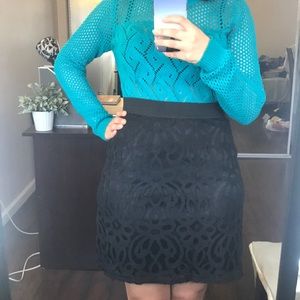 New York & Co Lace Skirt